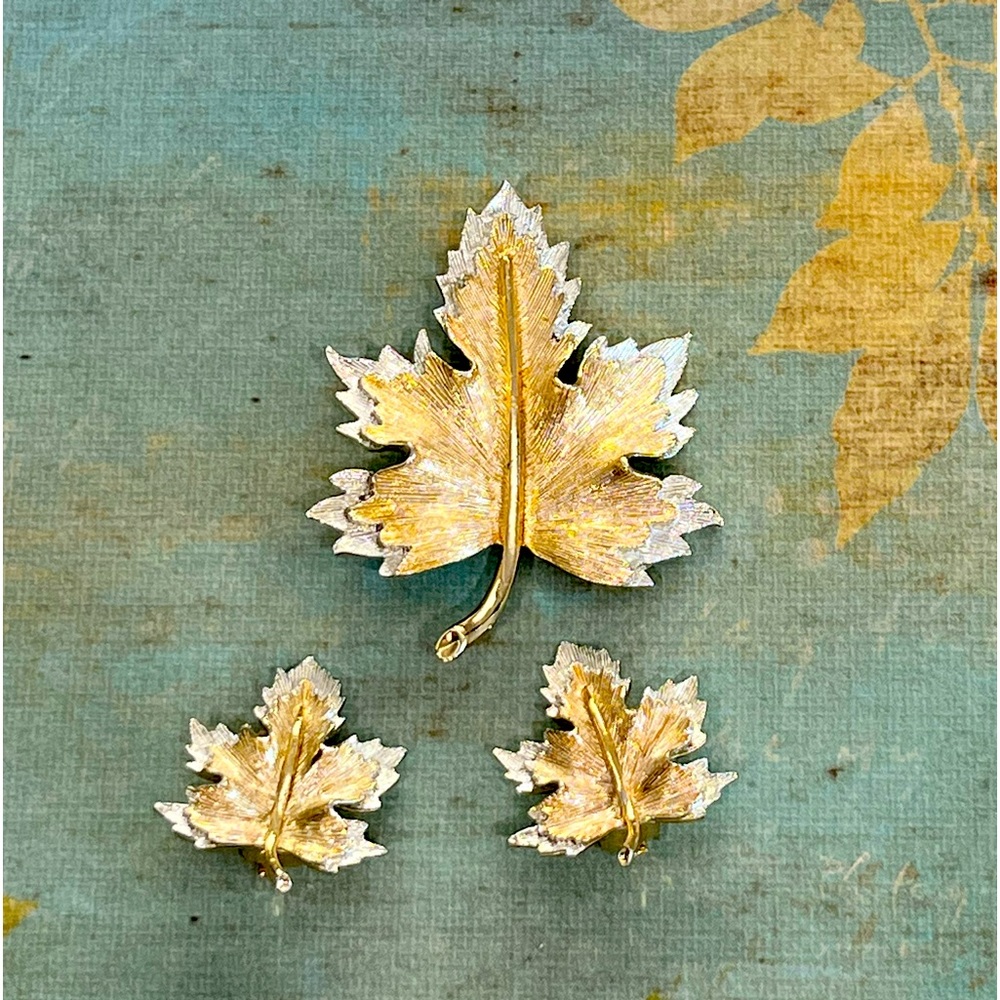 Vintage Sarah Coventry Natures Choice Brooch & Earring Set